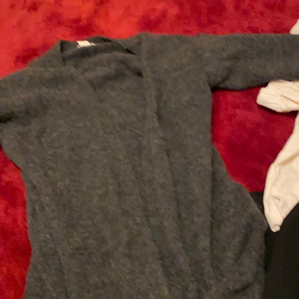 Blazer, jacket gray sweater h and m, white shirt top and culottes 4 clothes all